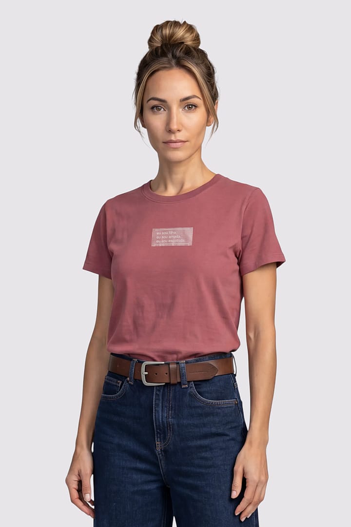 T-Shirt Eu Sou Filha Amada E Escolhida - Feminino