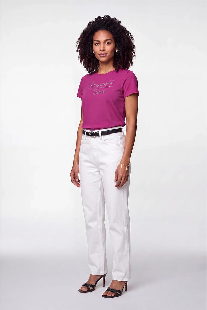 T-Shirt Jesus Vive - Feminino