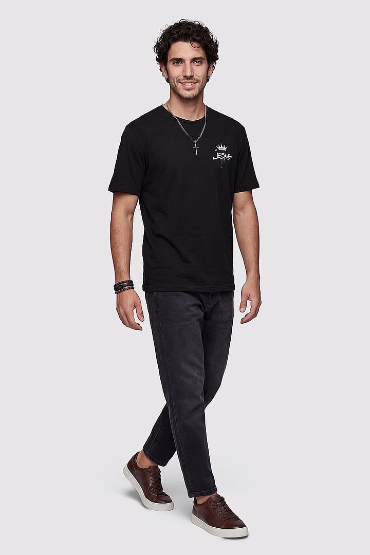 Camiseta Oversized Jesus - Masculino